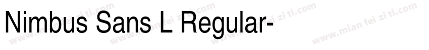 Nimbus Sans L Regular字体转换